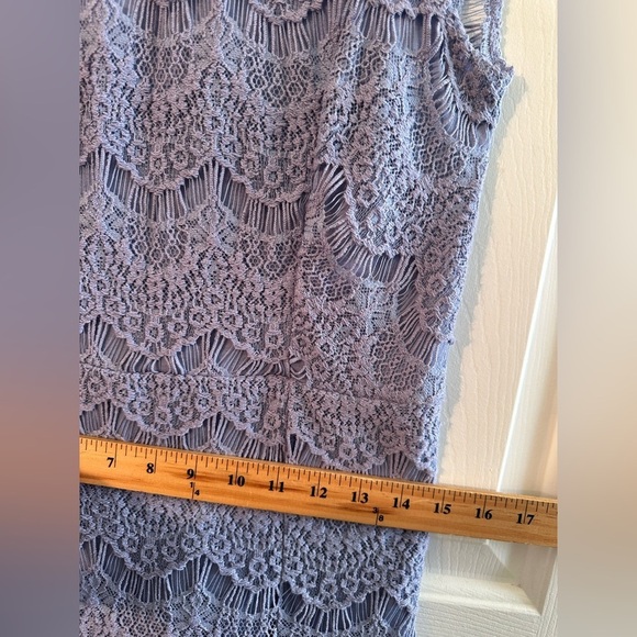 FREE PEOPLE Intimately MD Daydream Eyelash Lace Mini Dress Open Back Lined SEXY - Picture 8 of 16